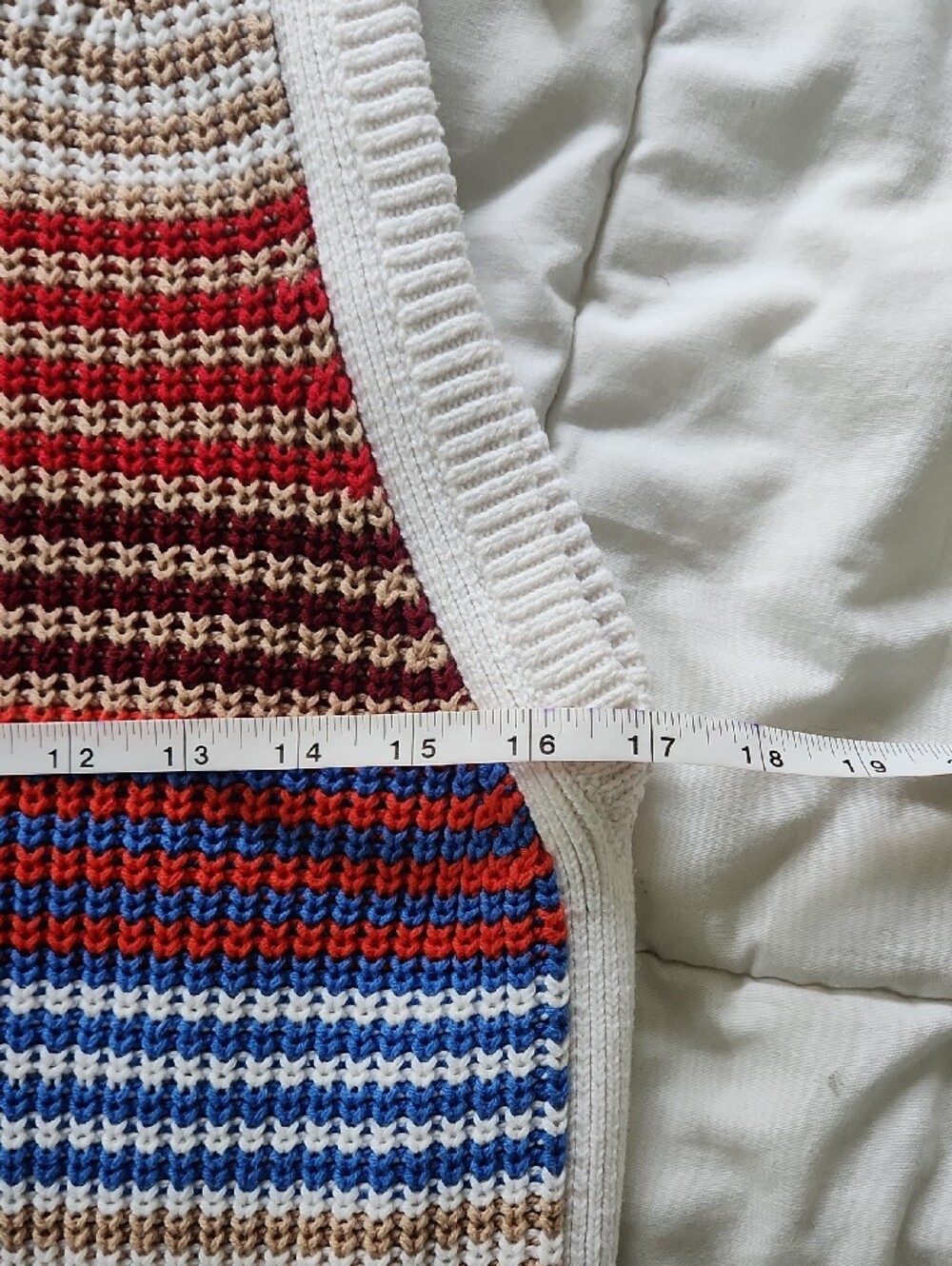 LOFT White Multicolor Striped Knit Tank Sweater Vest - Picture 6 of 8